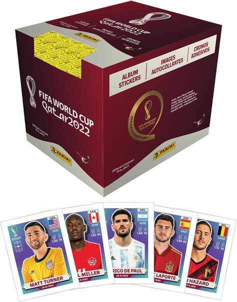 2022 Panini World Cup Soccer Factory Sealed 50 Pack Sticker Box