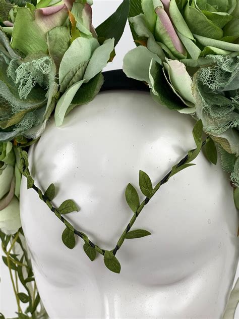 Elf Flower Crown Nymph Headpiece Fairy Headband Flower Etsy
