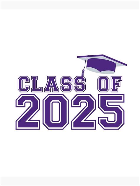 Class Of 2025 High School Graduation Poster For Sale By