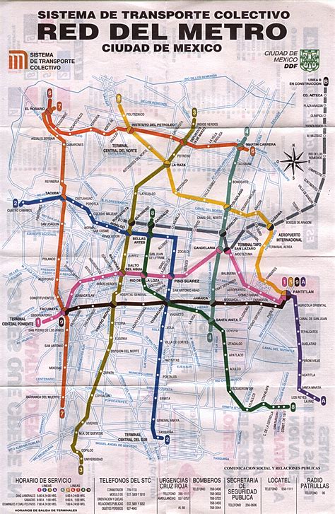 Mapa Del Metro De Ciudad De Mexico Para Descarga Mapa Detallado Para Images