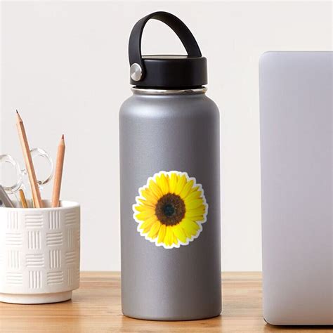 Sunflower Sticker For Sale By Semiradical Redbubble