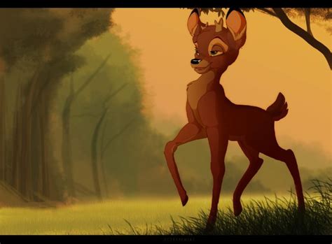 Pin By Megan Chapman On Movies Bambi Art Disney Art Deer Cartoon