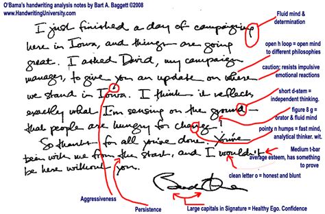 barak obama s handwriting compared to john f kennedy s leadership style handwriting