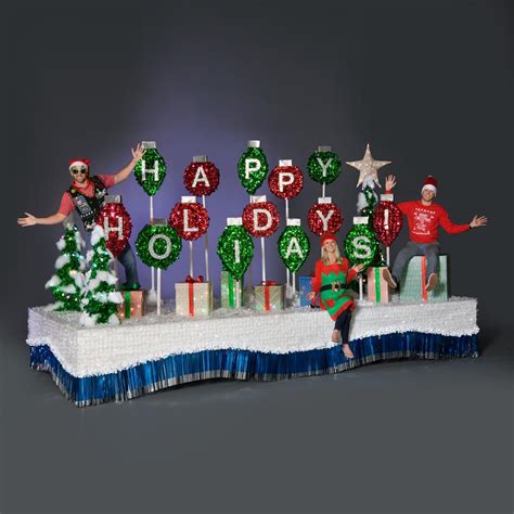 Turn your parade float into a festival of lights by using different types of light sources. Complete Holiday Parade Float Decorating Kit - Parade Float Supplies Now | Christmas parade ...