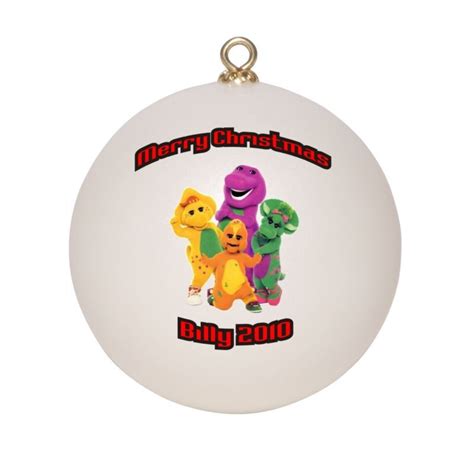 Personalized Barney And Friends Christmas Ornament