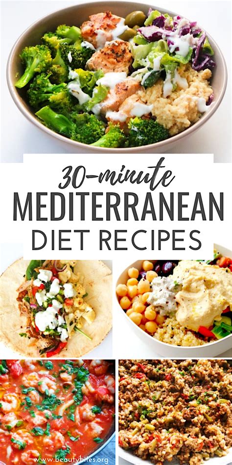 30 Mediterranean Diet Recipes That Take 30 Minutes Or Less Beauty Bites