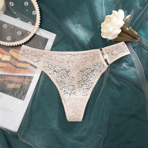 Lace Sexy Thongs Women Panties Hollow Out G String Female Underwear Solid T Back Ladies Hot