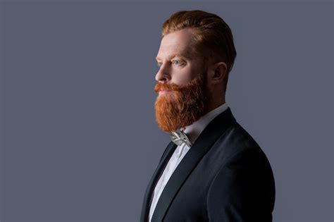 Premium Photo Profile Portrait Of Bearded Man Irish Man With Unshaven