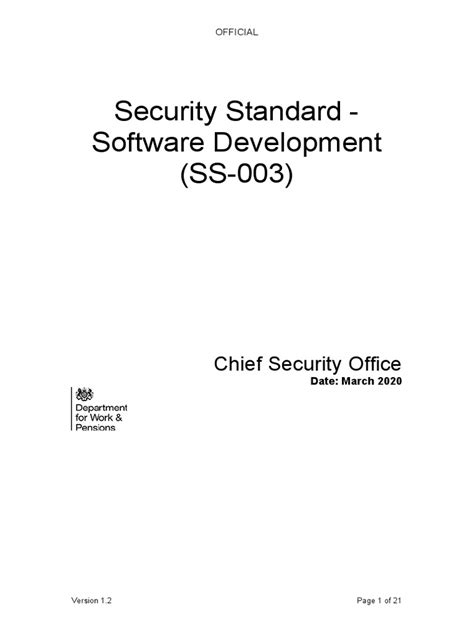 Security Standard Software Development Ss 003 Pdf Cookie
