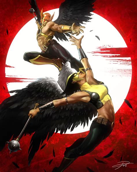 Hawkman And Hawkgirl By Yuming Yin Fan Art 2d Cgsociety