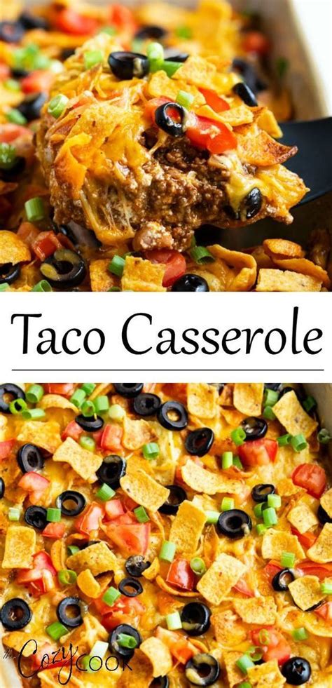 We've got 25 easy recipes with ground beef that you'll want to bookmark. Taco Casserole in 2020 | Beef recipes easy, Ground beef ...