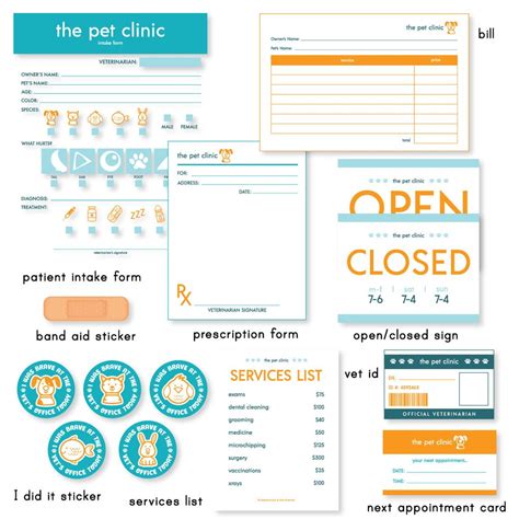 We are happy to offer a number of resources that enable you to learn about how to take better care of your pets. Play Vet Clinic Printables - Simple Everyday Mom