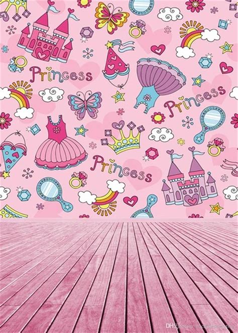 2019 5x7ft Baby Girl Princess Photography Background Pink