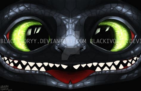 Toothless Smile Httyd By Blackivoryy On Deviantart