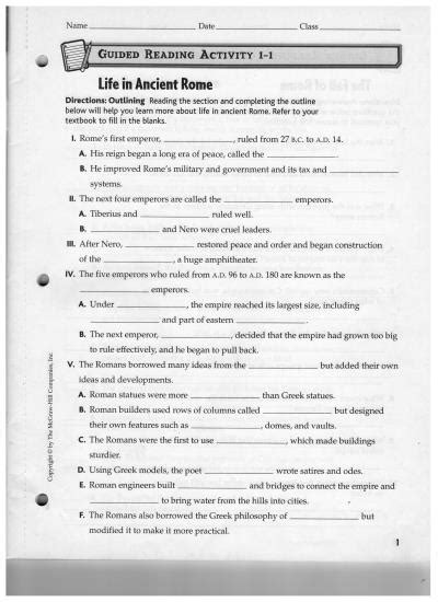 Social Studies Worksheets 7th Grade