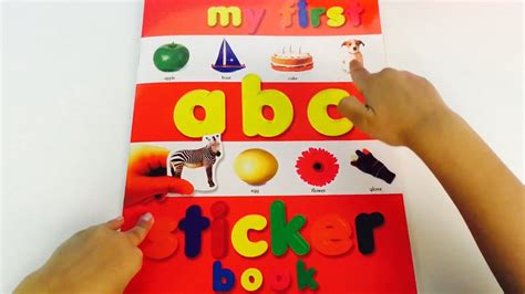 My First Alphabet Learn Abc Sticker Activity Book Recognise Letters Sounds Learning Fun Part 3