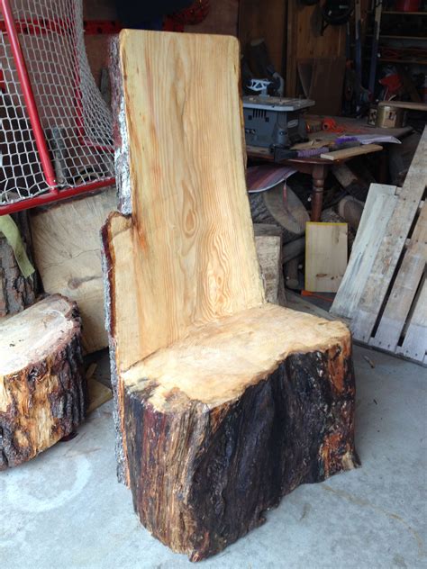 Log Chair Stump Chair Large Log Chair Log Furniture