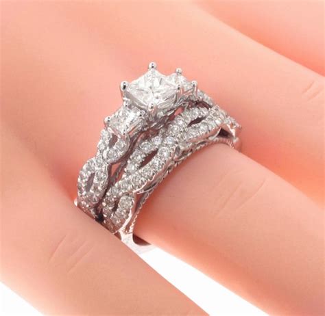 | 3 stone custom engagement ring. VIP Jewelry Art | 2.01 CT 3-Stone Princess Cut Diamond ...
