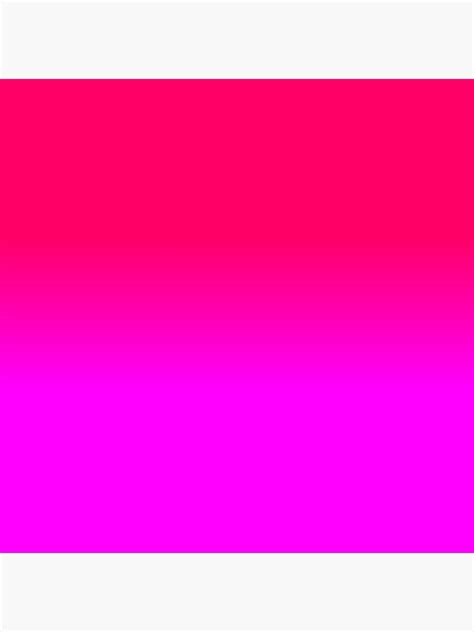 hot pink and neon pink ombre shade color fade canvas print by podartist redbubble