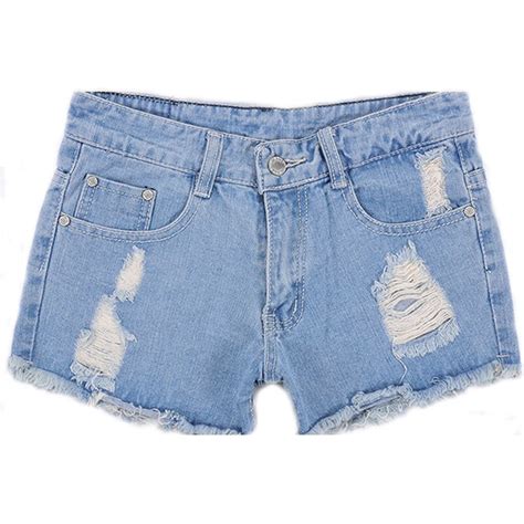 Buy Fashion Women Korean Summer Denim Shorts Sexy Punk Rivet Hole Mini Jeans