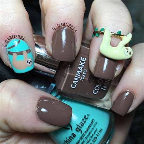 10 Sloth Inspired Manicures That Are Equally Quirky And Delightful Nails