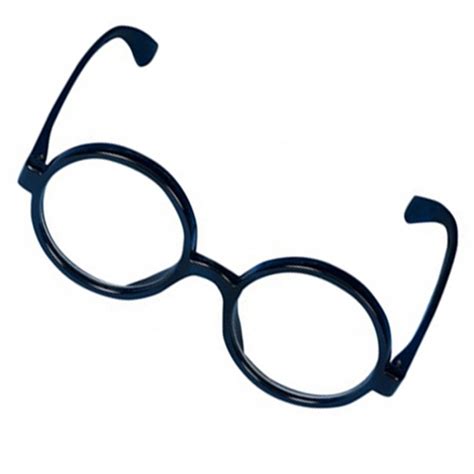 Black Round Nerd Glasses With Lens