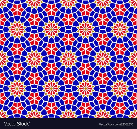 Arab Mosaic Islamic Seamless Pattern Royalty Free Vector