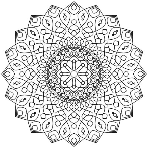 If you're looking to reduce stress, give colouring in a go. Calming Mandala - Mandalas Adult Coloring Pages