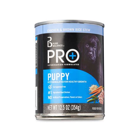 Pure Balance Pro Puppy Wet Food For Dogs Chicken And Brown Rice Stew