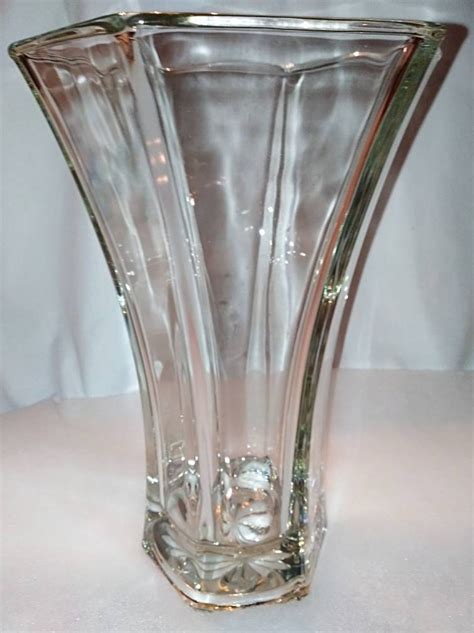 Hoosier Clear Glass Tall Vase Etsy