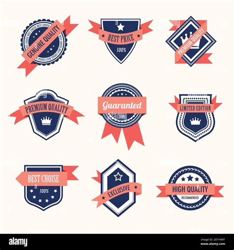 Collection Of Vintage Labels Vector Design Stock Vector Image And Art