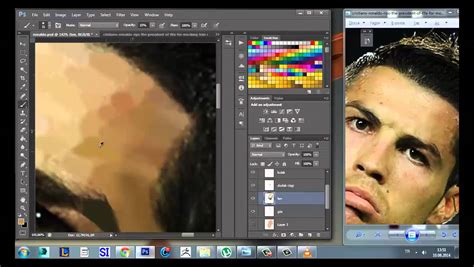 Cristiano Ronaldo Photoshop Digital Painting With Mouse Youtube