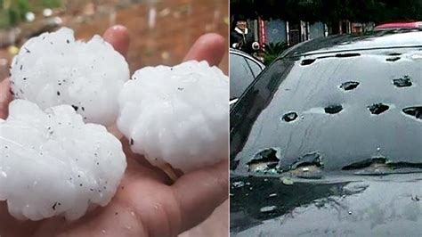 The Biggest Hailstones Compilation Youtube