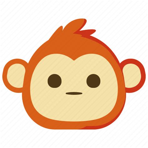 Monkeys Speechless Reactionless Emoji Emotion Face Icon Download