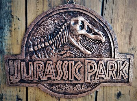 Jurassic Park Sign Wall Plaque Etsy Australia