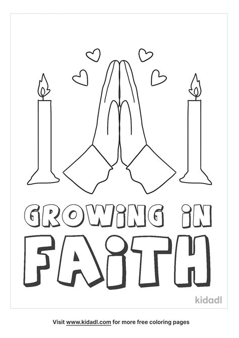 Free Growing In Faith Coloring Page Coloring Page Printables Kidadl