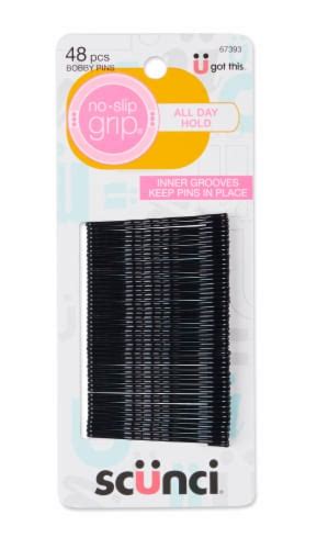 Scunci No Slip Grip Black Bobby Pins 48 Ct Frys Food Stores