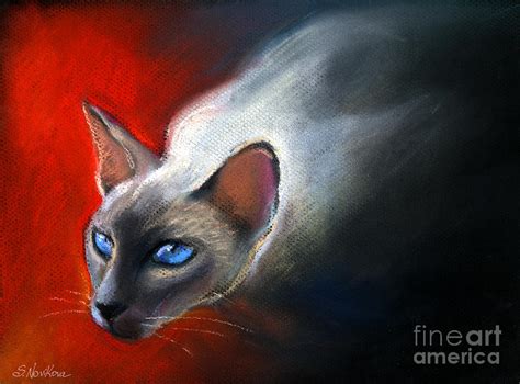Siamese Cat 7 Painting Painting By Svetlana Novikova Fine Art America