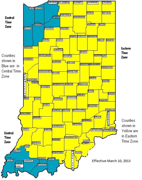 Exploring The Time Zones Of Indiana A Comprehensive Guide World Map