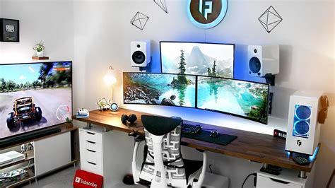 My 2018 Beast Gaming Setup Room Tour Youtube ออกแบบบ้าน อุปกรณ์ไอที