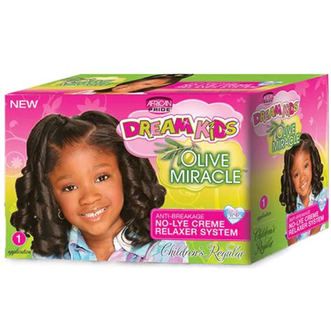 African Pride Dream Kids Olive Miracle No Lye Creme Relaxer System