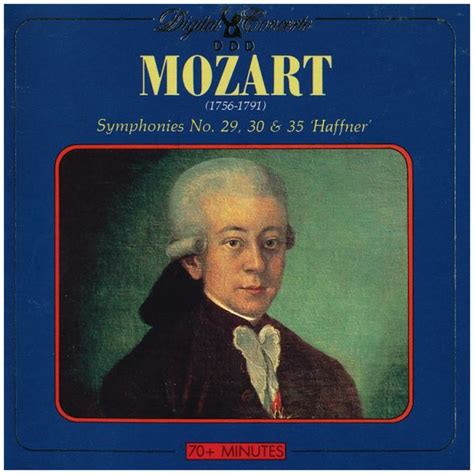 Mozart Symphonies Nº 29 30 And 35 Haffner Cd Album
