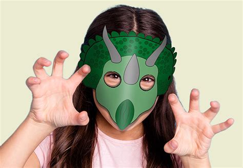 Free Printable Dinosaur Face Masks Mighty Adventures Southampton