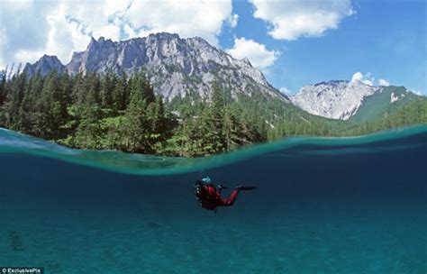 Underwater Hiking Trail Green Lake Austria