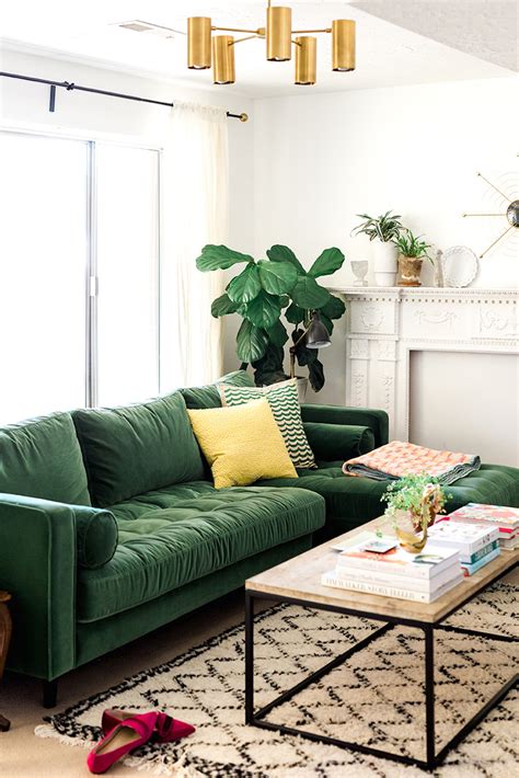21 Best Green Velvet Sofas And How To Style Them