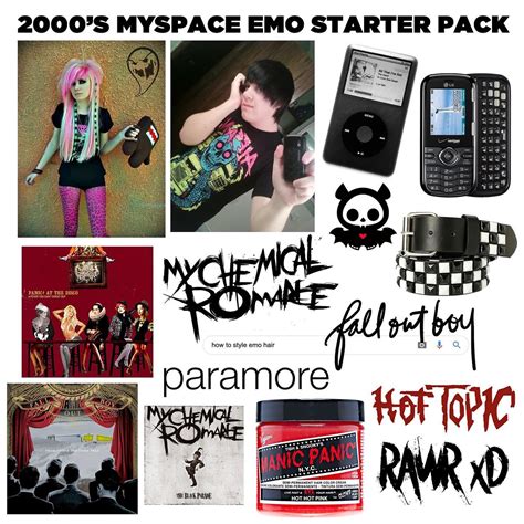 2000s Myspace Emo Starter Pack Rstarterpacks Starter Packs