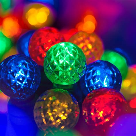 Chandeliers, bathroom lighting, pendants, ceiling lights LED Christmas Lights - Commercial 25 G12 Multi Color LED ...