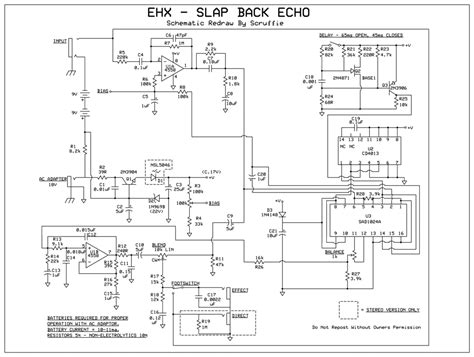Ehx Slap Back Echo Schematic Redraw