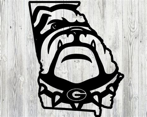 Georgia Bulldogs Logo Stencil