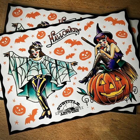 Share More Than Spooky Tattoo Flash Latest In Eteachers